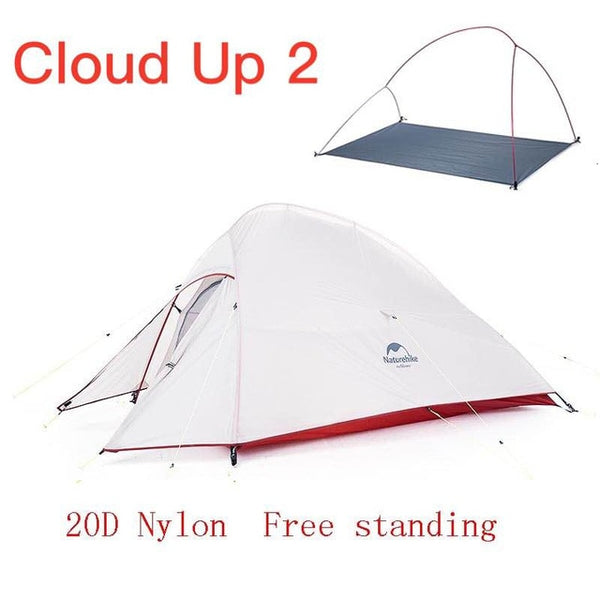 Naturehike Cloud Up Camping Tent with Free Mat