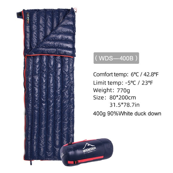 Widesea Camping Ultralight Sleeping Bag Down Waterproof