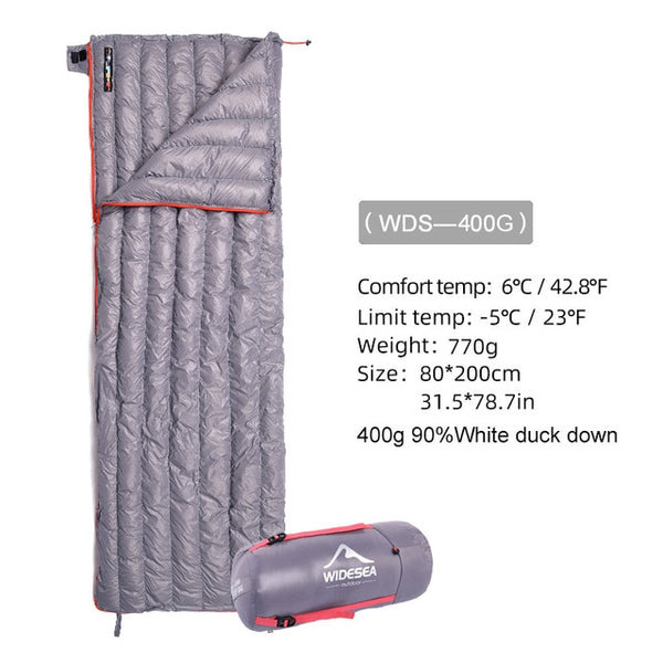 Widesea Camping Ultralight Sleeping Bag Down Waterproof